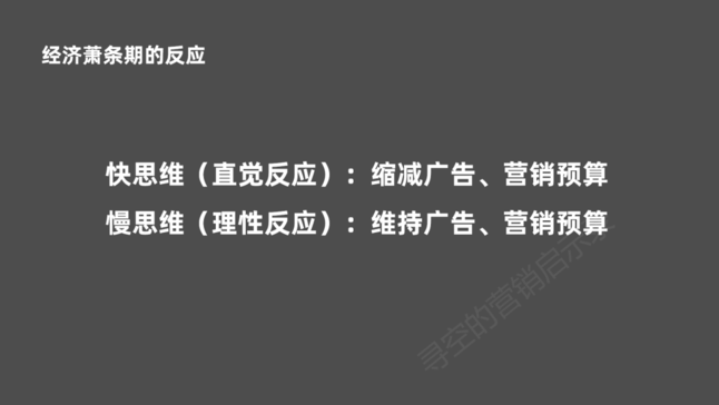 經濟蕭條期的反應 經濟蕭條期的反應