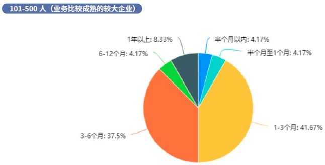 分企業規模-101-500人(業務比較成熟的較大企業)